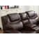 Jepum 77.6" Top-Grain Genuine Leather Manual Reclining Loveseat Sofa, 2-Seater Recliner Couch with Storage and Cupholders