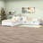 Twin Size 2 Drawers L-shaped Platform Beds with Trundle and Built-in Table-79433333