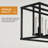 42'' (W) 5 - Light Aluminum Farmhouse Rectangle Kitchen Island Pendant Light Linear Chandelier-1290163842