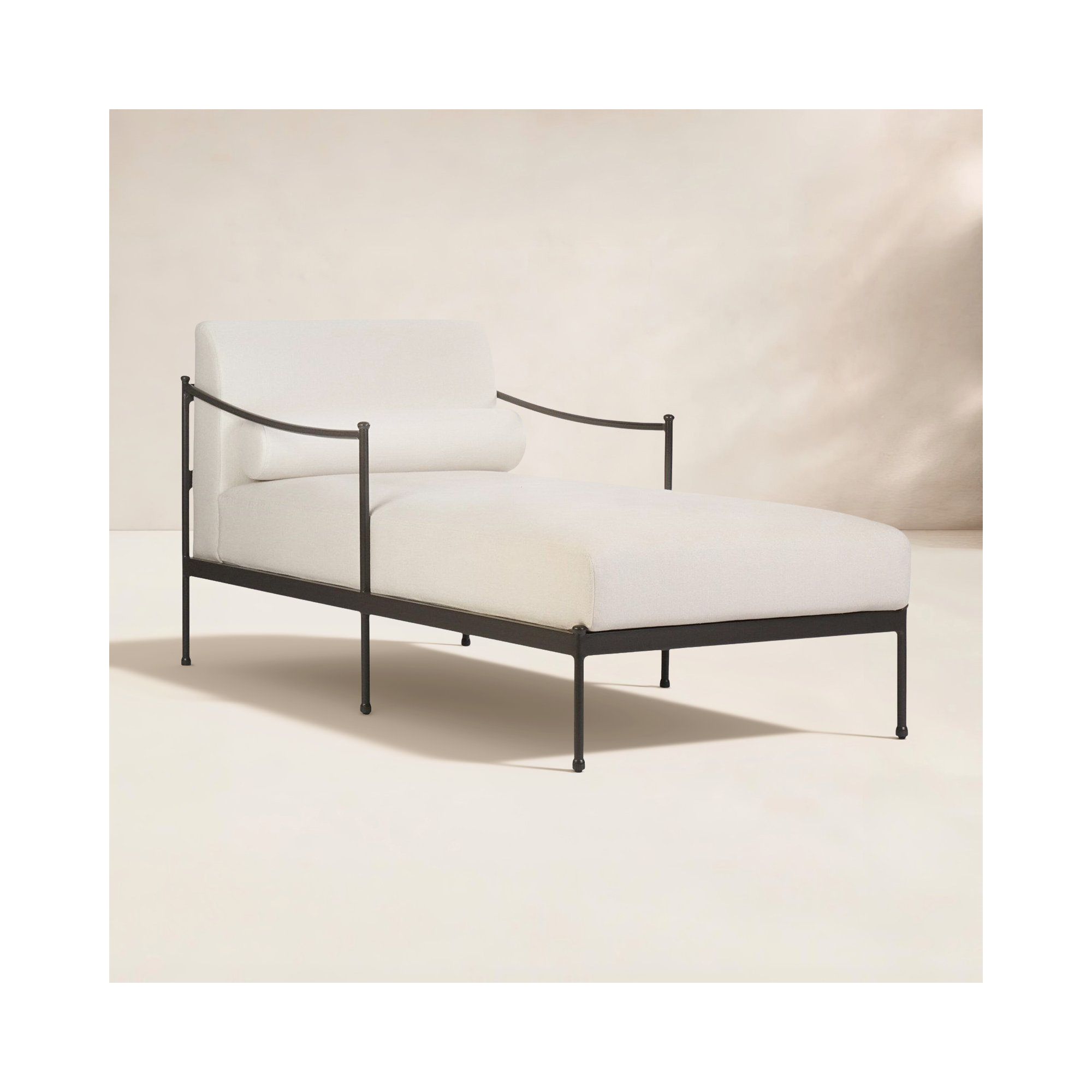 Granger Outdoor Chaise, Bombay Flax