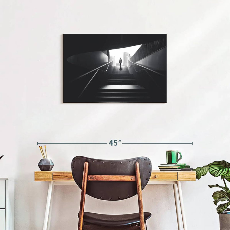 Staircase Ascent, 20" H x 30" W