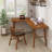 Rosewood L-Shaped Solid Wood desks-108070913-108070916
