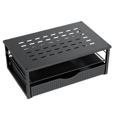 Organisateur de bureau avec support et porte-stylos noir