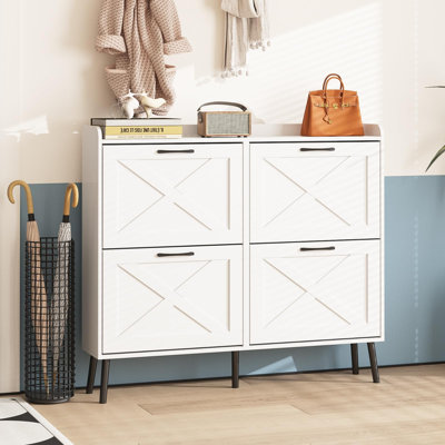 24 Pair Shoe Storage Cabinet