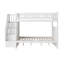 Flinn Kids Solid Wood Staircase Bunk Bed-796743875-796743690