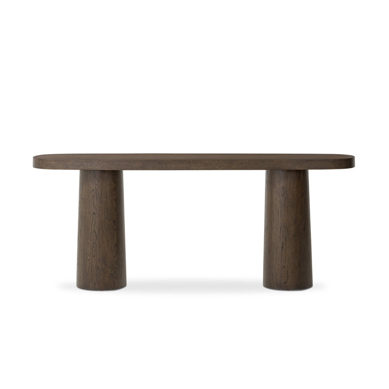 Console Yetter - Placage de chêne brun rustique