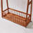 Solid Wood Freestanding Clothing Garment Rack, Mobile Wooden Clothes Hanger Stand with Lockable Wheels, Multi‑Hook Hanging Rod & Large Bottom Storage Basket