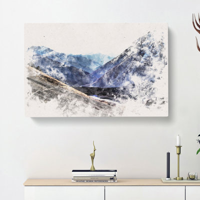 Trail in the Annapurna Circuit Nepal - Wrapped Canvas