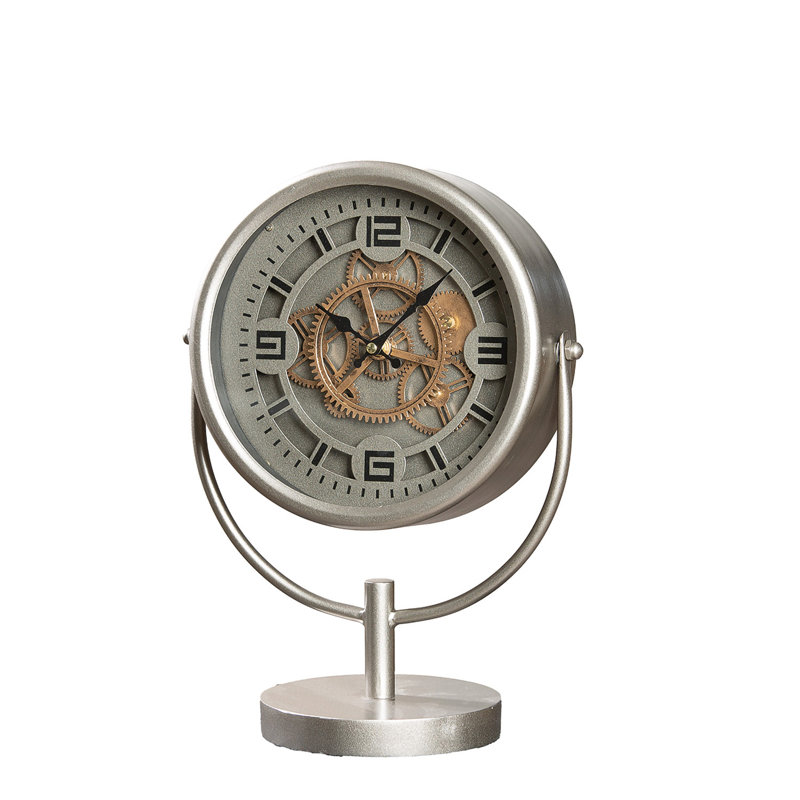 Numerical Metal Mechanical Tabletop Clock