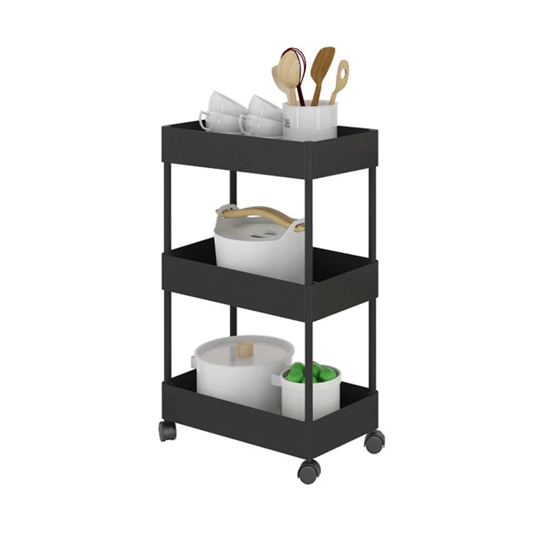 64cm H x 40cm W 3 - Cabinet Utility Cart with Wheels