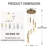 9 - Light Modern Dimmable Cluster Chandelier