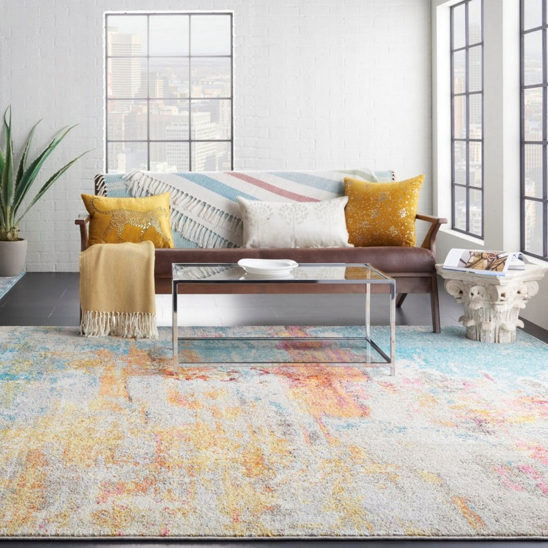 Ankica Abstract Area Rug, Rectangle 66 x 114cm