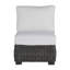 Fauteuil de chambre modulaire rustique tissé - gris ardoise-600847099-600847749-607864357