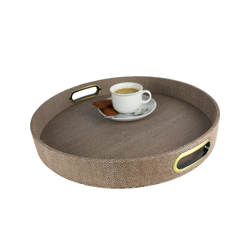 Ebern Designs Darryl-Ross Polypropylene Plastic Tray, Brown