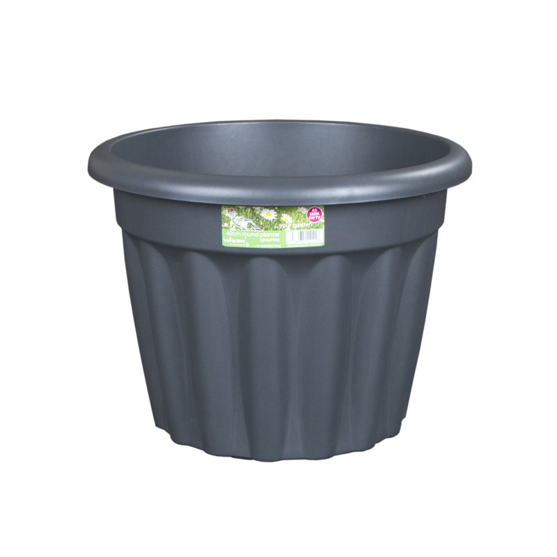 Wham Vista Round Planter Pack of 5, Terracotta, 30.5cm H x 40cm W x 40cm D, 5