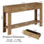 139.95cm Solid Wood Console Table