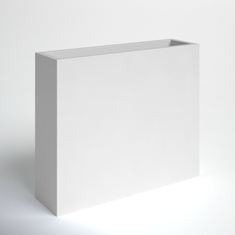 Connoisseur Handmade Planter Box, 30" H x 36" W x 12" D, White