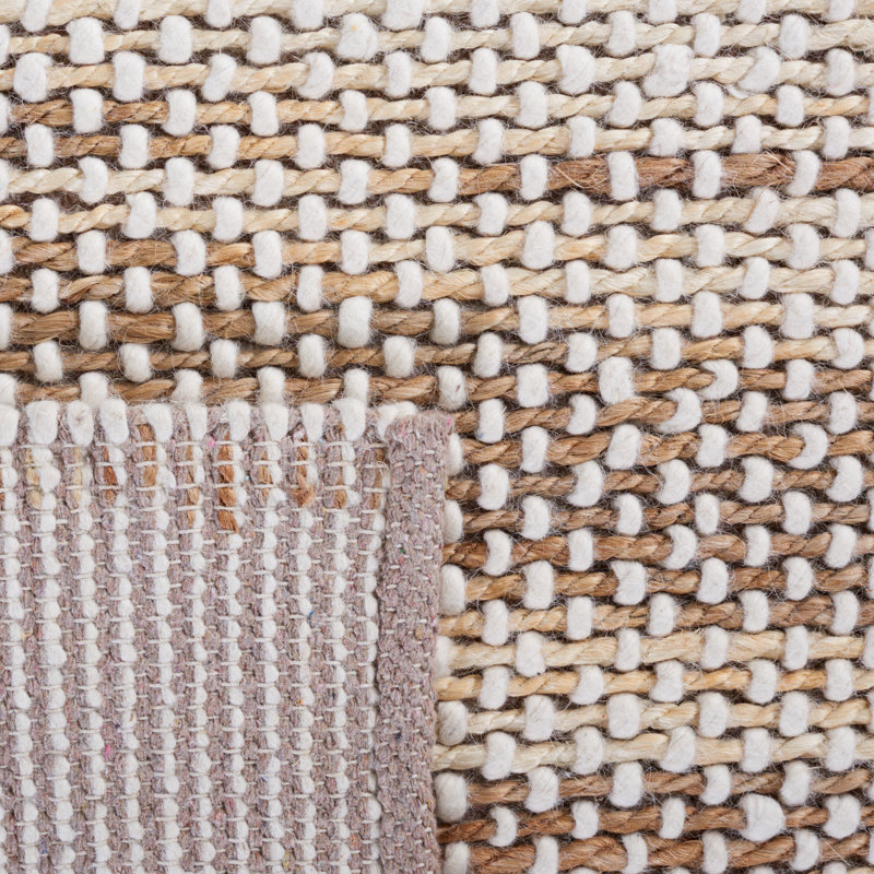 Charvik Handmade Area Rug in Natural/Beige, Rectangle 5' x 8'