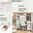 Wooden Bunk Bed With Desk, Drawers, Open Shelves, Cabinet And Led Light