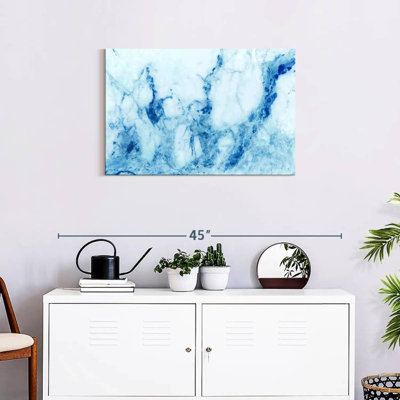 Marbre Alvord bleu abstrait