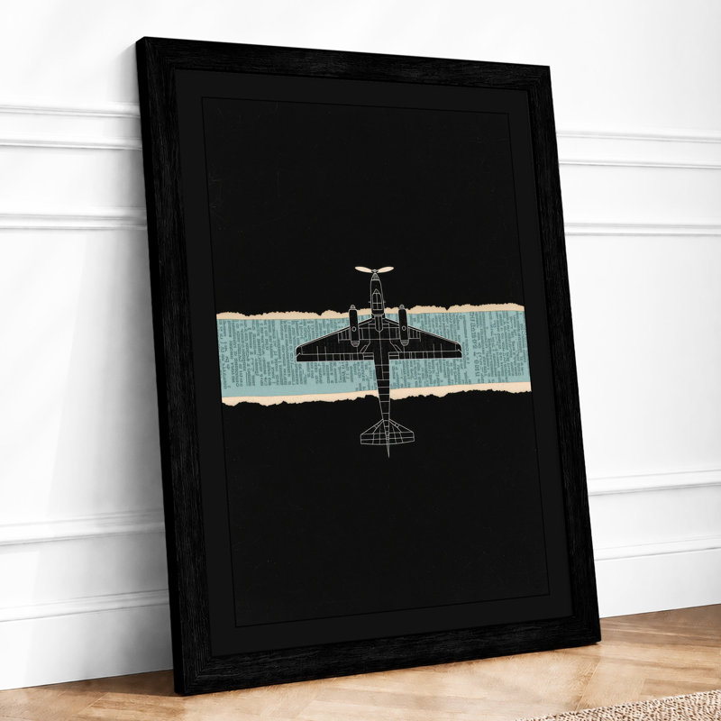 Silhouetted Skyward Minimalist - Print, Black, A3 - 42.0 x 29.7 cm
