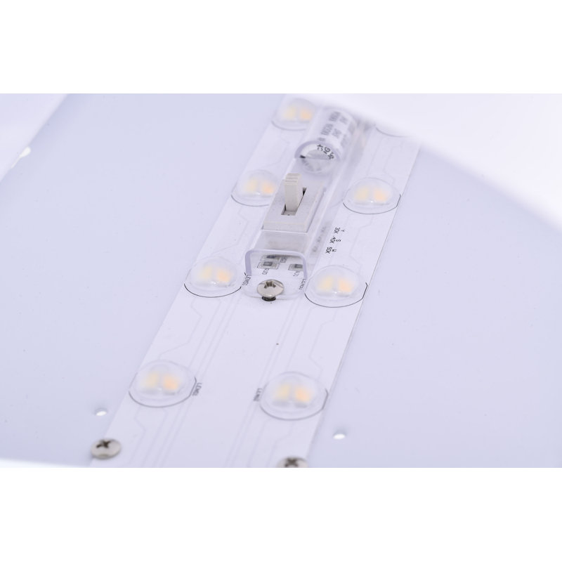 Myrical Acrylic LED Flush Mount, 4.5" H x 25" W x 12" D, Brushed Nickel
