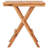 Bistro Table Natural Teak Solid Teak Wood 23.6 x 23.6 x 25.6 in Outdoor Bistro Table