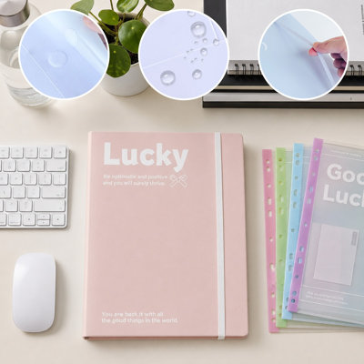 Chiffon de nettoyage pour golf, classeur A4 avec 4 pochettes pour documents, classeur à pochettes en plastique, pochettes de rangement pour papiers et notes, fournitures de bureau et scolaires.
