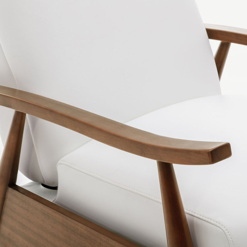 Recliner, Cuir PU blanc