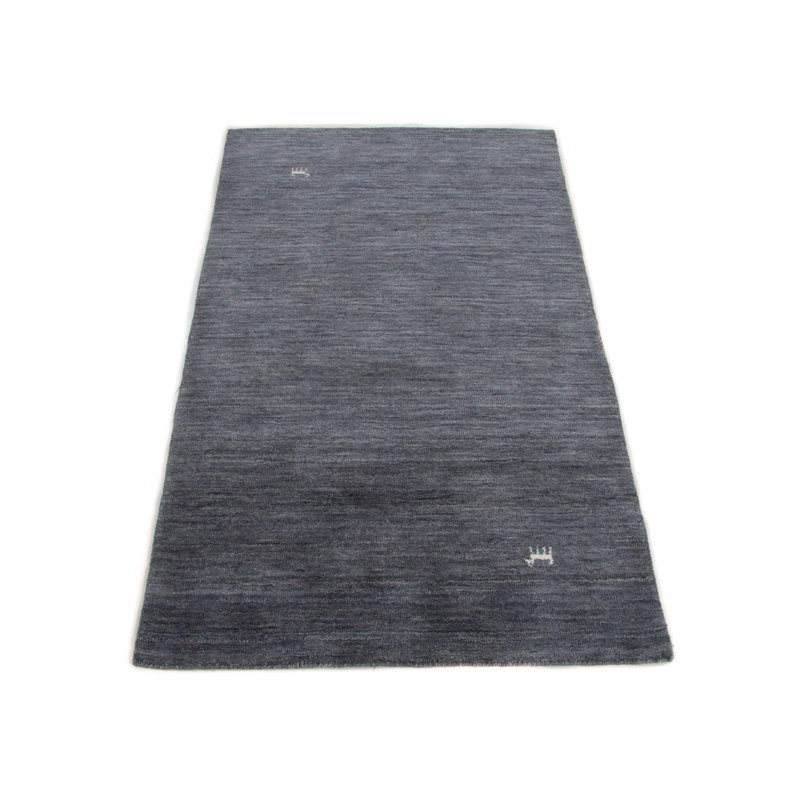 Solid Colour Cotton Hand Woven Area Rug, Rectangle 120 x 170cm