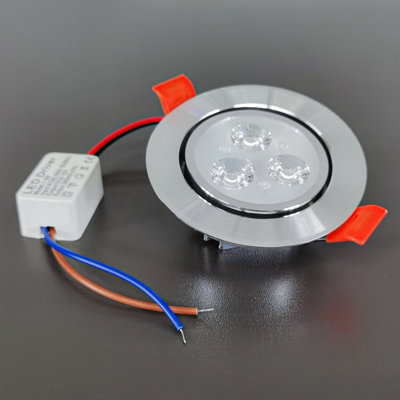 Luminaire à fixation au plafond réglable à 3 lumières diurnes blanches 7000K 3 po