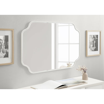 Aransa Scalloped Rectangle Wall Mirror