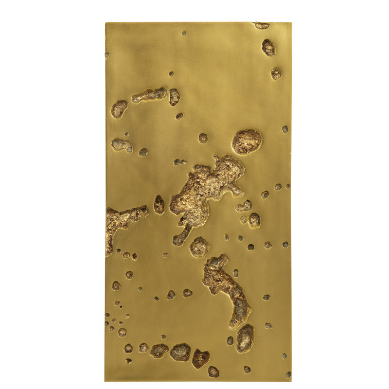 Splotch Wall Art, Rectangle, Gold Leaf