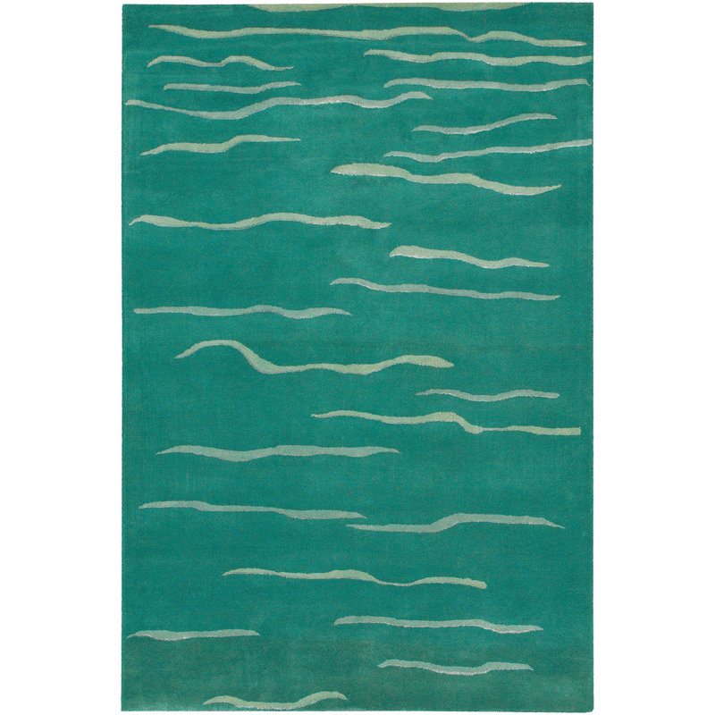 Wool Abstract Indoor Rug, Rectangle 7'9" x 10'6"