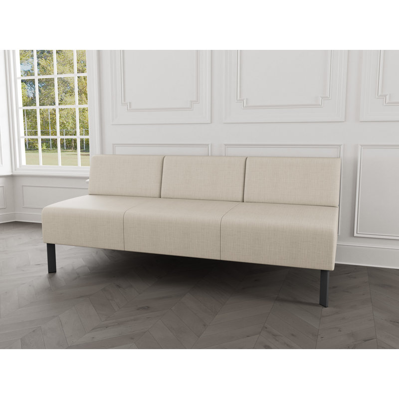 Canapé sans accoudoirs Luxe Lounge, Acier gris anthracite, Plot Line neutre