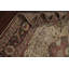 Tapis unique en laine noué à la main beige, brun et noir des années 1930 de 8 pi 11 po x 11 pi 7 po