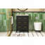 Ensemble de meuble-lavabo sur pied 24 po avec lavabo en céramique, ensemble de meuble-lavabo simple autoportant avec 3 tiroirs et cadre en bois massif-1937679939