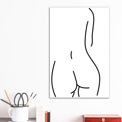 Derriere White by Honeymoon Hotel - Wrapped Canvas Painting