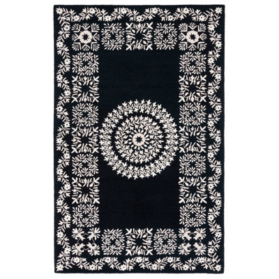 Empire Hand Tufted Indian Wool Floral Rug
