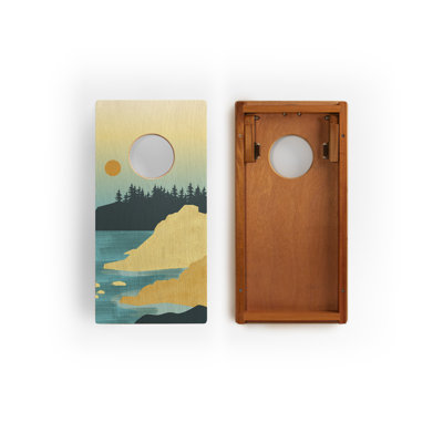 1Ft X 2Ft Acadia National Park Mahogany Pathfinder Cornhole Board Set