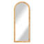 Modern & Contemporary Rattan Arched-Top 68.11" Tall Accent Floor Mirror Full Length Mirror