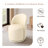 Upholstered Modern Cream Faux Leather Barrel Swivel Side Dining Chair (Set of 2)-197871049