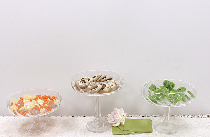 Liscio Ottico - Round Stemmed Salad Bowl
