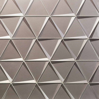Remington 6” Triangle 3D Glass Mosaic Tile