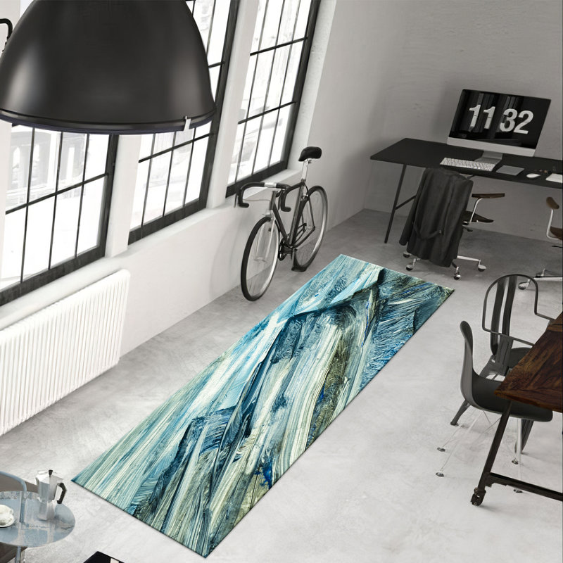 Chic Floral Pattern With Pile Soft Type Printed Rug Perfect for Accentuating Any Room's Aesthetic, Runner 2'8" x 9'2"