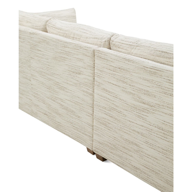 Sylvie Sectional, White Boucle