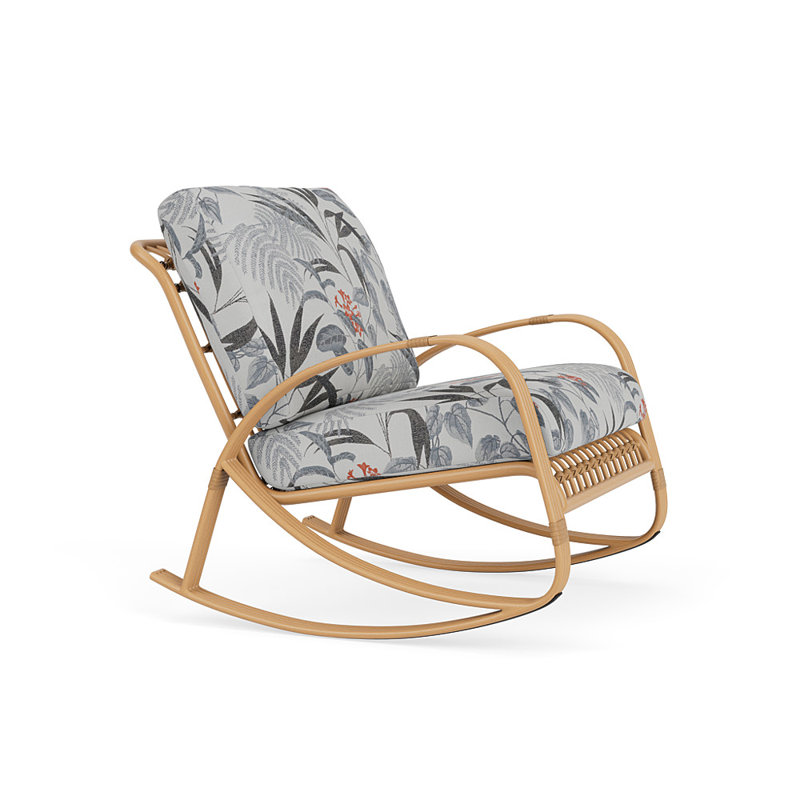 Riviera Outdoor Chair, Delicate Botanical Slate