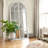 Apolinaras 71" H 31" W Arch Window Pane Wood Full Length Mirror-57665837-38214879