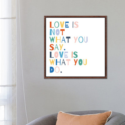 Rainbow Words I by Moira Hershey - Print on Canvas