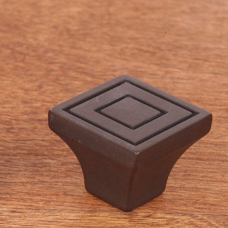 CK Series Square Knob, Small, Oil Rubbed Bronze